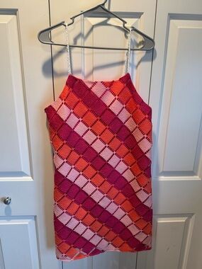 INC International Concepts Fuchsia Label Detail